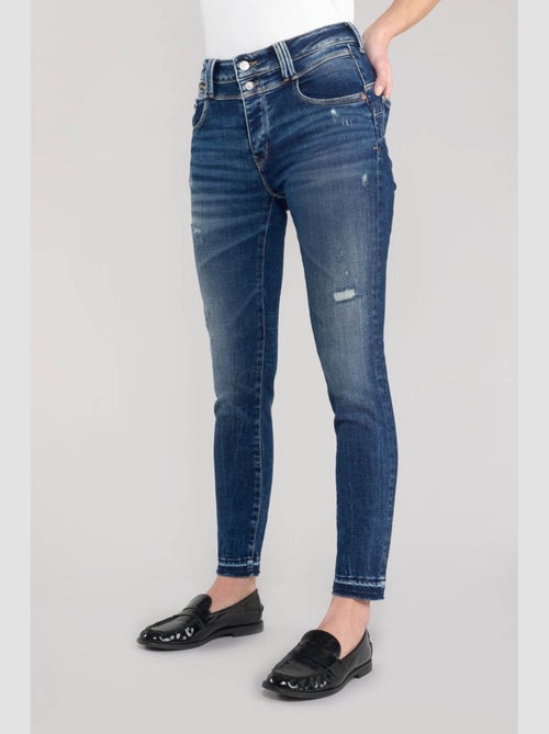 Jeans PULP taille haute push-up slim 7/8ème 'Le Temps Des Cerises' - Kiabi