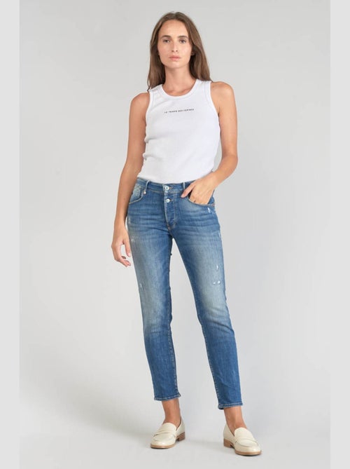 Jeans PULP taille haute push-up slim 7/8ème 'Le Temps Des Cerises' - Kiabi