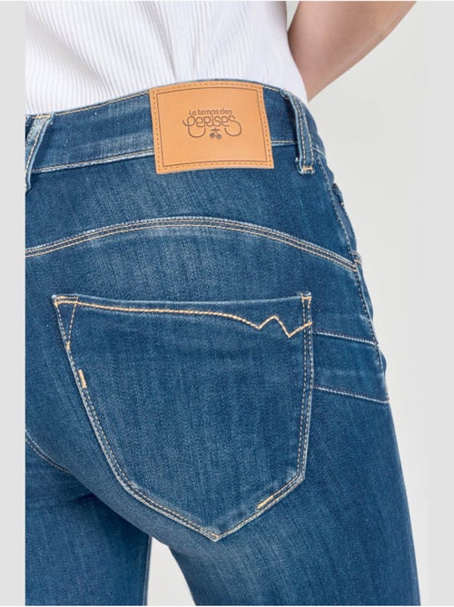 Jeans PULP taille haute push-up slim 7/8ème 'Le Temps Des Cerises' - Kiabi