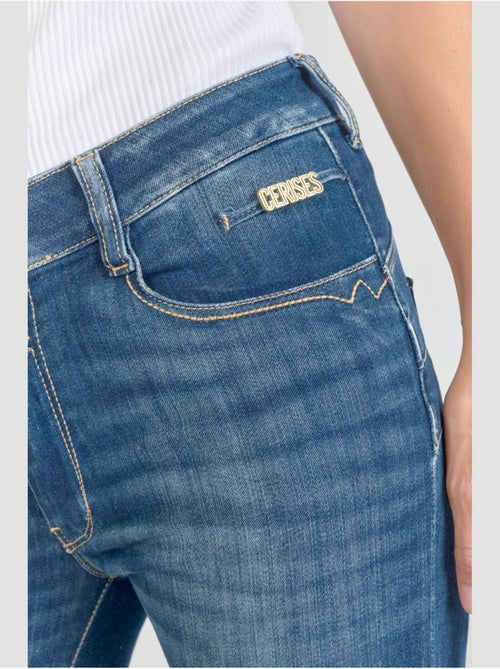 Jeans PULP taille haute push-up slim 7/8ème 'Le Temps Des Cerises' - Kiabi
