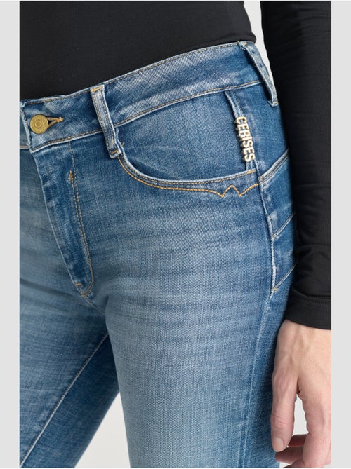 Jeans PULP taille haute push-up slim 7/8ème 'Le Temps Des Cerises' - Kiabi