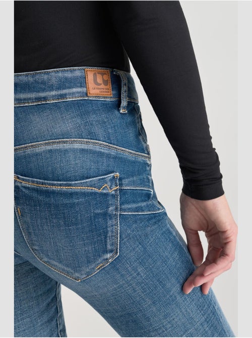 Jeans PULP taille haute push-up slim 7/8ème 'Le Temps Des Cerises' - Kiabi