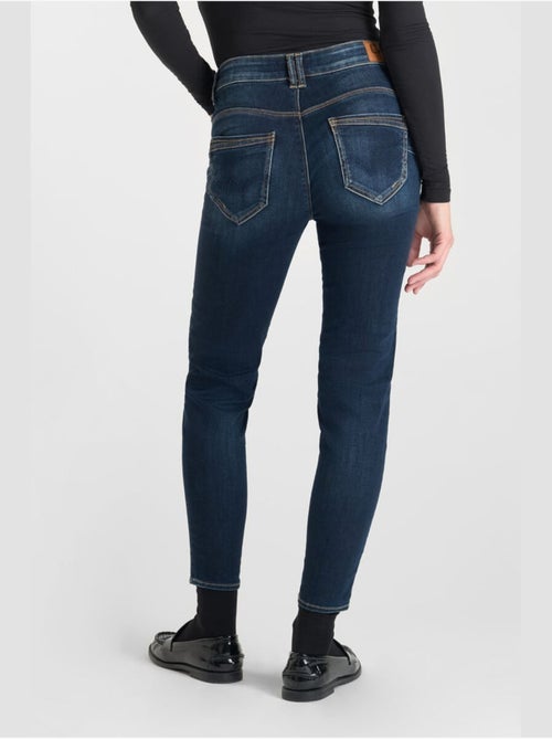Jeans PULP taille haute push-up slim 7/8ème 'Le Temps Des Cerises' - Kiabi
