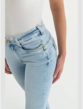 Jeans PULP taille haute push-up slim 7/8ème 'Le Temps Des Cerises'
