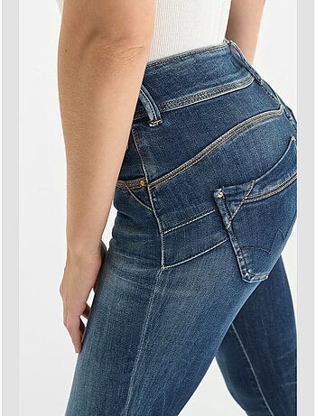 Jeans PULP taille haute push-up slim 7/8ème 'Le Temps Des Cerises'