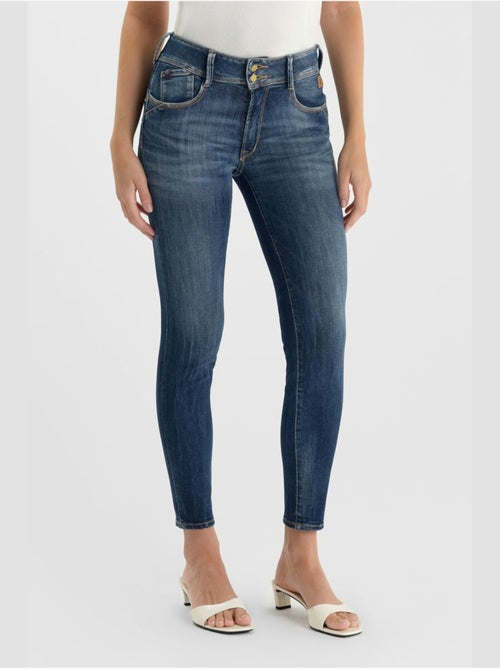 Jeans PULP taille haute push-up slim 7/8ème 'Le Temps Des Cerises' - Kiabi