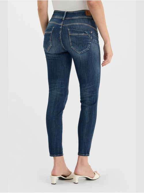 Jeans PULP taille haute push-up slim 7/8ème 'Le Temps Des Cerises' - Kiabi