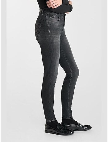 Jeans PULP taille haute push-up slim 7/8ème 'Le Temps Des Cerises'