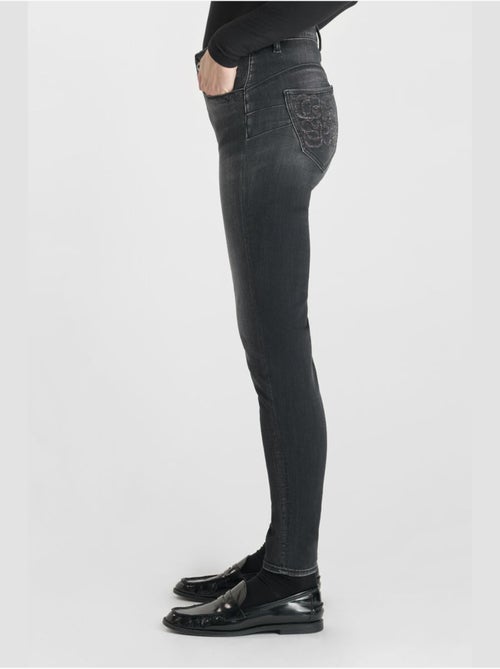 Jeans PULP taille haute push-up slim 7/8ème 'Le Temps Des Cerises' - Kiabi