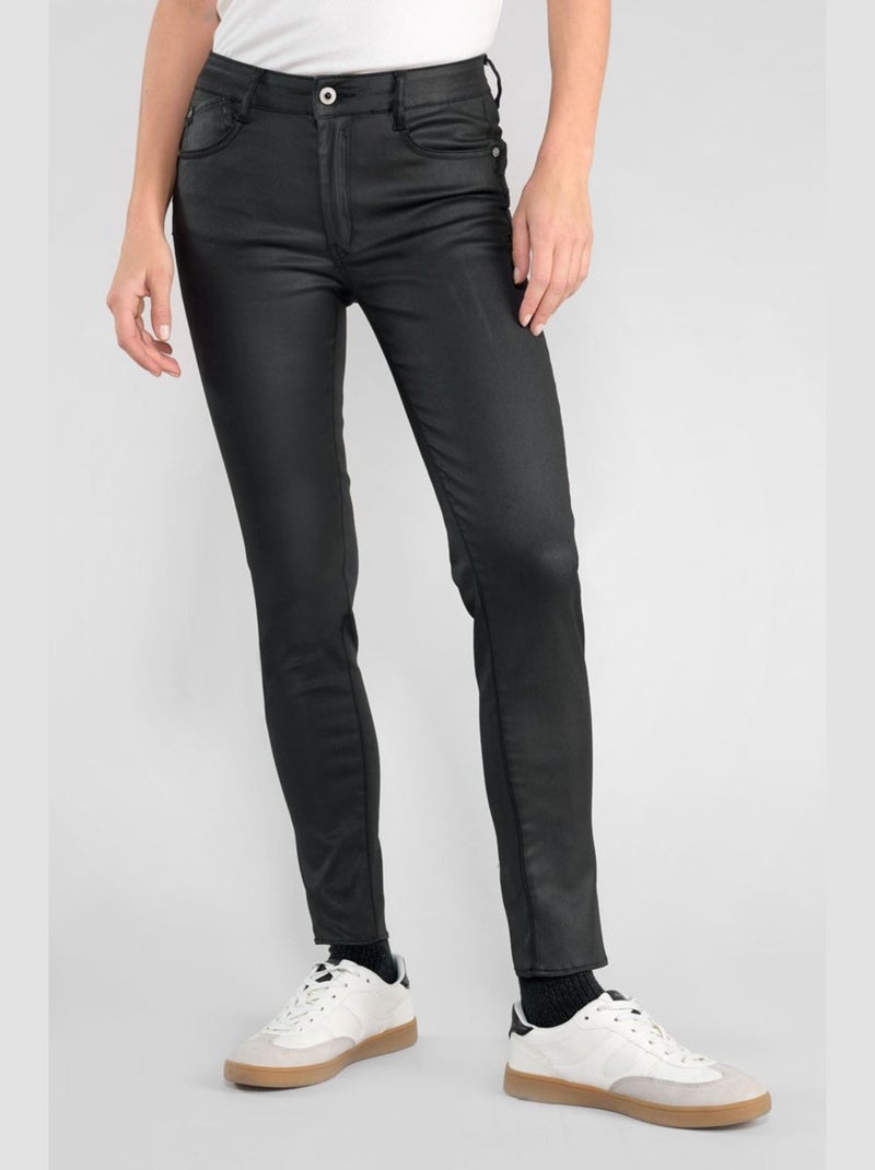 Jeans PULP taille haute push-up slim 7/8ème 'Le Temps Des Cerises' Noir - Kiabi
