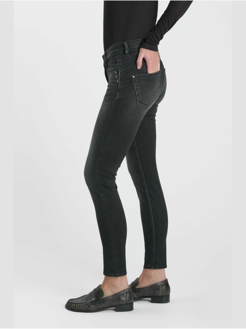 Jeans pulp taille haute push-up slim 7/8ème 'le temps des cerises' - Kiabi