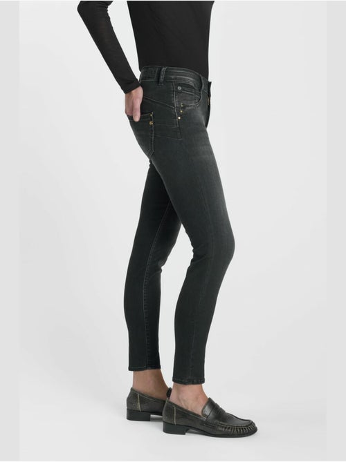 Jeans pulp taille haute push-up slim 7/8ème 'le temps des cerises' - Kiabi