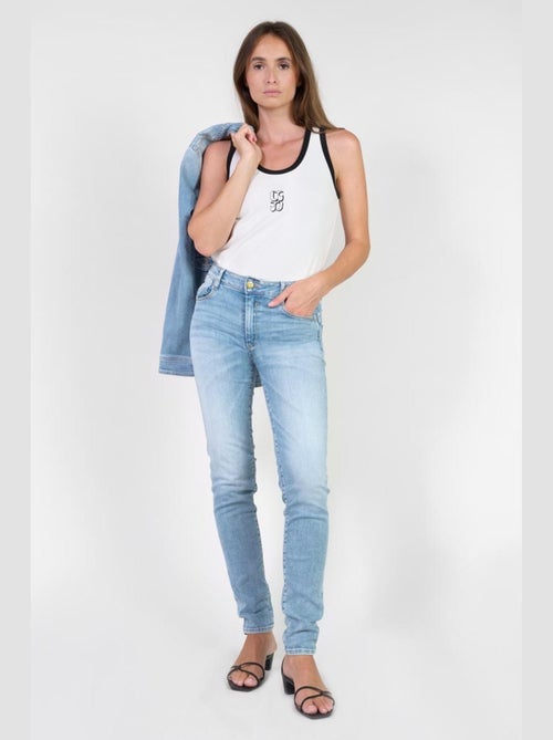 Jeans PULP taille haute push-up slim 'Le Temps Des Cerises' - Kiabi