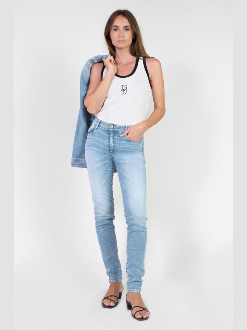 Jeans PULP taille haute push-up slim 'Le Temps Des Cerises' Bleu - Kiabi