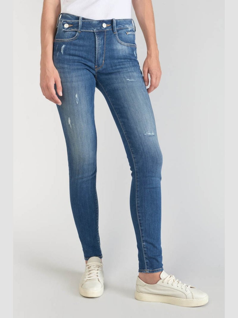 Jeans PULP taille haute push-up slim 'Le Temps Des Cerises' Bleu - Kiabi