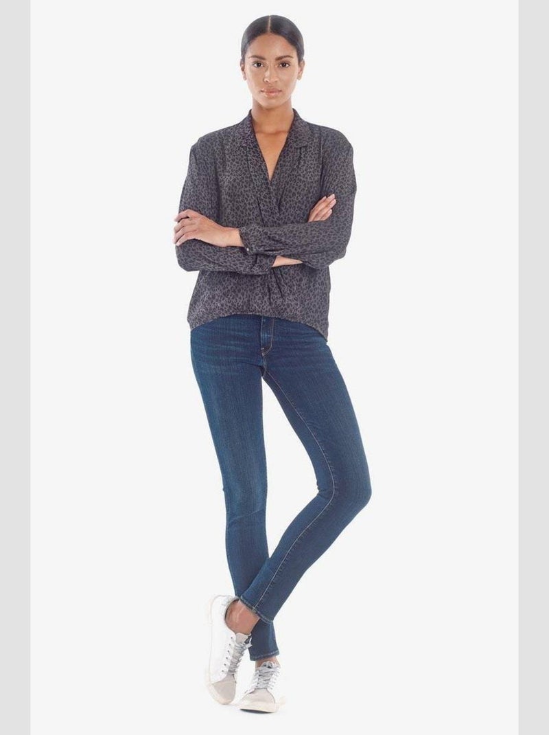 Jeans PULP taille haute push-up slim 'Le Temps Des Cerises' Bleu - Kiabi