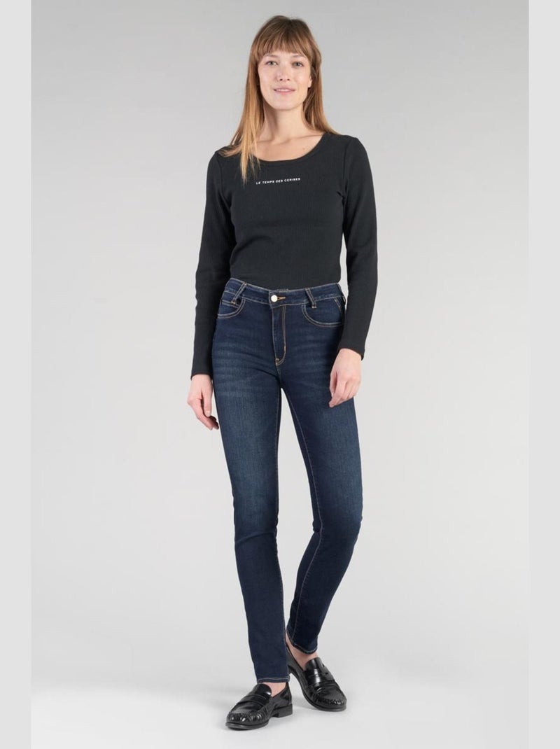 Jeans PULP taille haute push-up slim 'Le Temps Des Cerises' Bleu - Kiabi