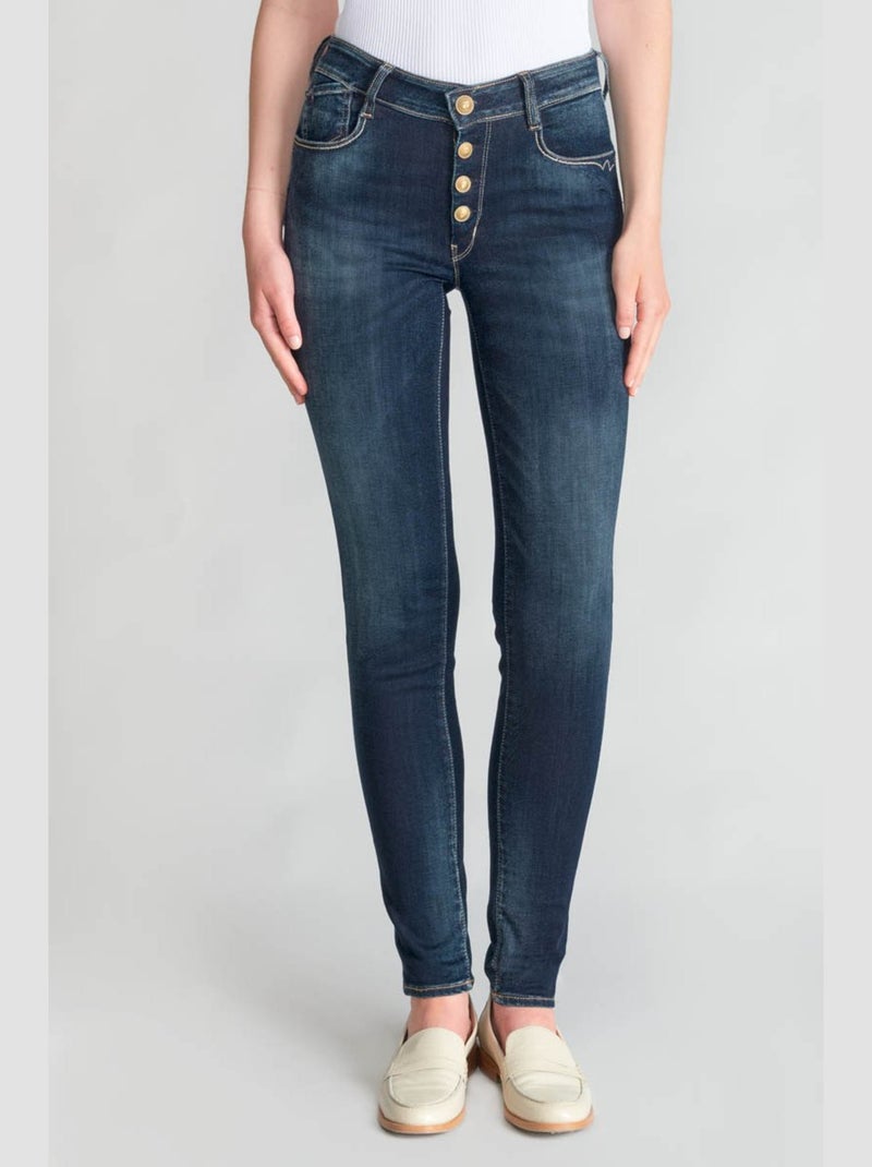 Jeans PULP taille haute push-up slim 'Le Temps Des Cerises' Bleu - Kiabi