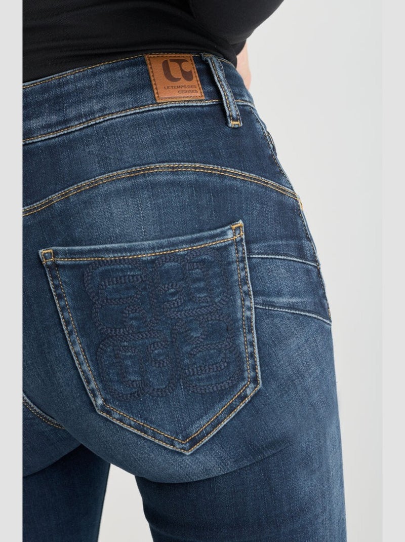 Jeans PULP taille haute push-up slim 'Le Temps Des Cerises' Bleu - Kiabi