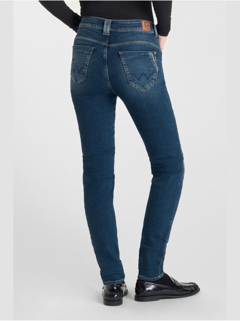 Jeans PULP taille haute push-up slim 'Le Temps Des Cerises' Bleu - Kiabi