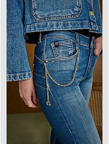 Jeans pulp taille haute push-up slim 'le temps des cerises'