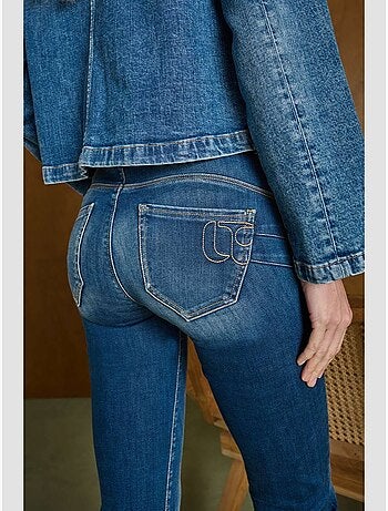 Jeans pulp taille haute push-up slim 'le temps des cerises'