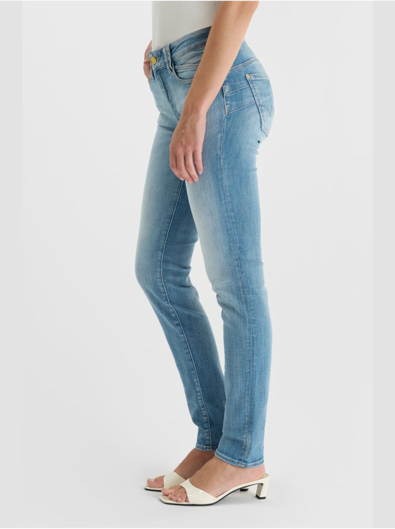 Jeans PULP taille haute push-up slim 'Le Temps Des Cerises' Bleu - Kiabi
