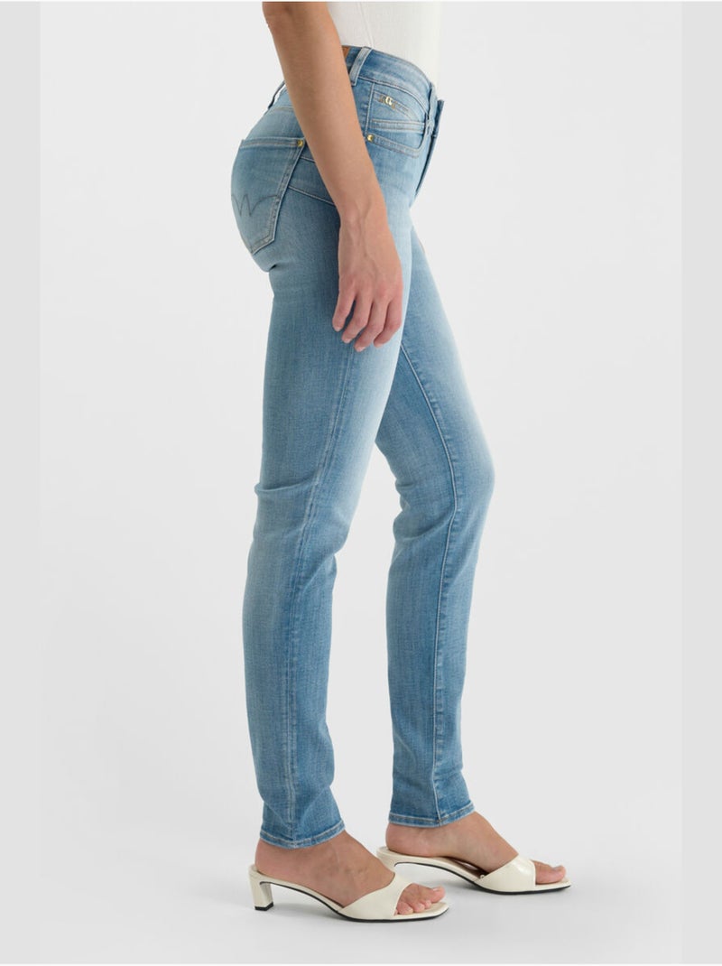 Jeans PULP taille haute push-up slim 'Le Temps Des Cerises' Bleu - Kiabi