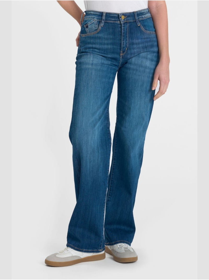 Jeans pulp wide leg loose large 'Le Temps Des Cerises' Bleu - Kiabi