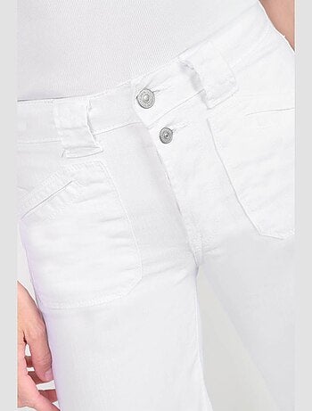 Jeans pulp wide leg taille haute 7/8ème droite 'Le Temps Des Cerises'