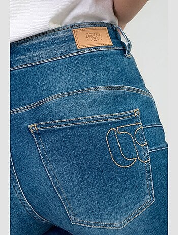 Jeans pulp wide leg taille haute 7/8ème flare 7/8ème 'Le Temps Des Cerises'