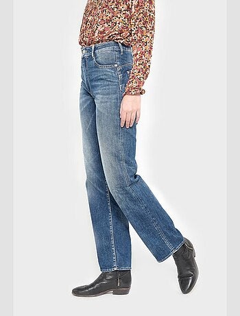 Jeans pulp wide leg taille haute droite 'Le Temps Des Cerises'