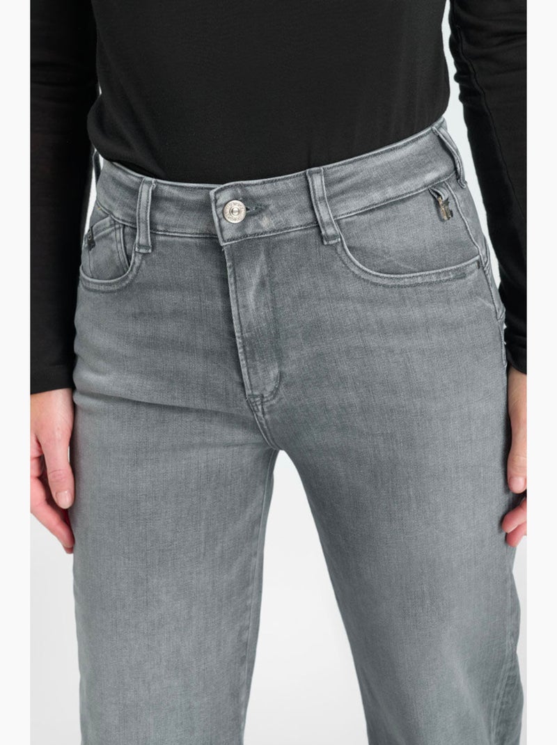 Jeans pulp wide leg Waldo gris N°2 'Le Temps Des Cerises' Gris - Kiabi