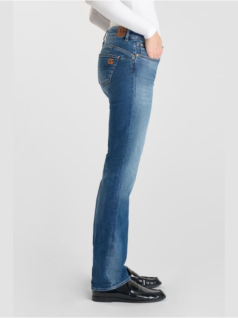Jeans push-up droite 'Le Temps Des Cerises' Bleu - Kiabi