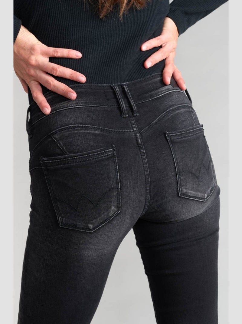 Jeans push-up droite 'Le Temps Des Cerises' Noir - Kiabi