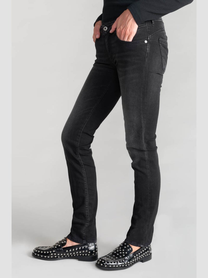Jeans push-up droite 'Le Temps Des Cerises' Noir - Kiabi