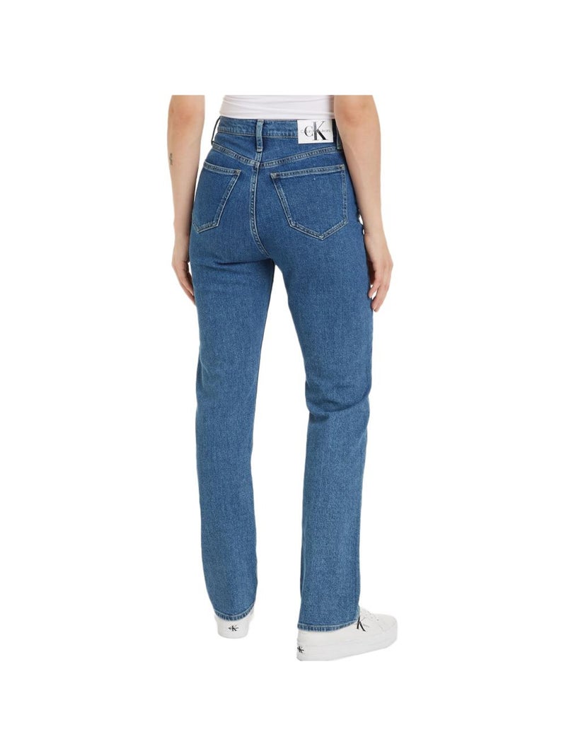 Jeans Regular Femme Calvin Klein Jeans Bleu - Kiabi