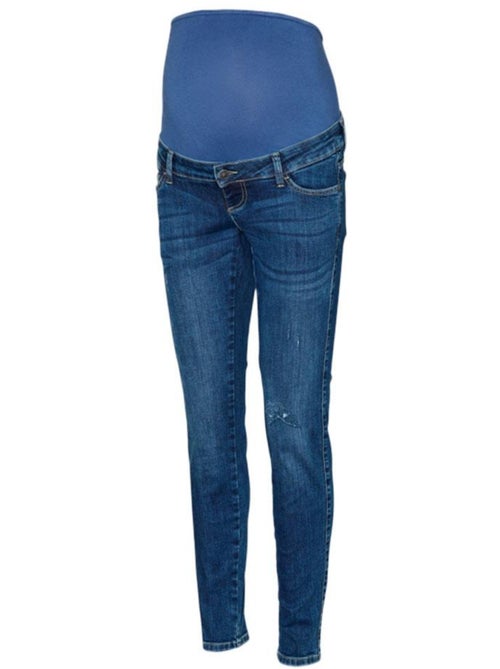 Jeans Regular Fit Femme Mamalicous Destroyed - Kiabi