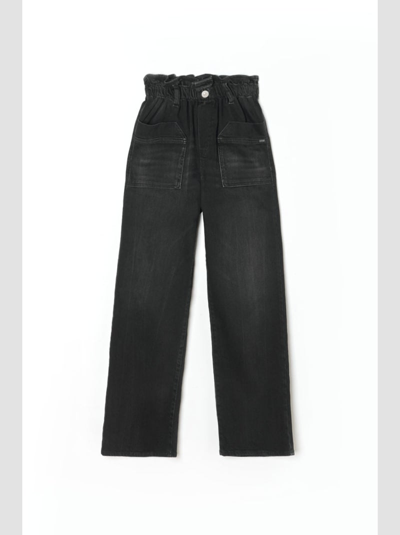 Jeans regular large droite 'Le Temps Des Cerises' Noir - Kiabi