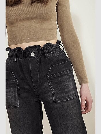 Jeans regular large taille haute regular droit 'Le Temps Des Cerises'