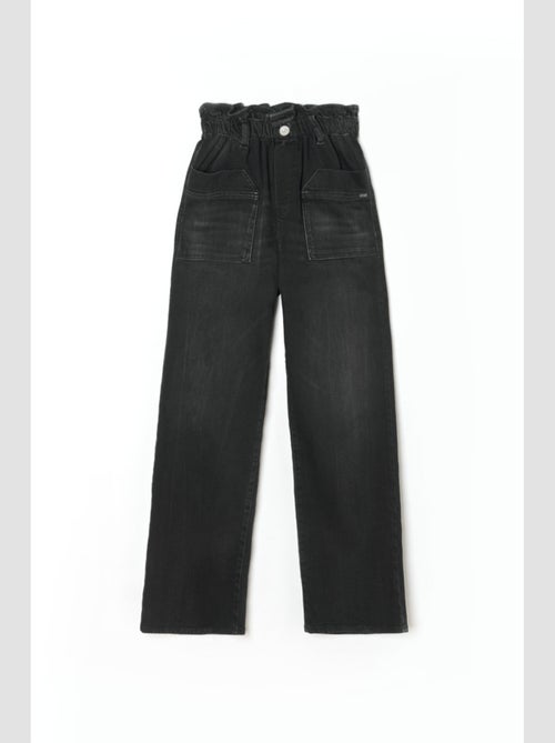 Jeans regular large taille haute regular droit 'Le Temps Des Cerises' - Kiabi