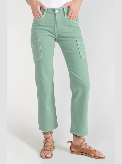 Jeans regular taille haute 7/8ème regular droit 7/8ème 'Le Temps Des Cerises' - Kiabi