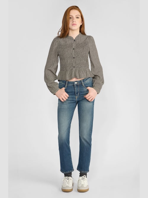 Jeans regular taille haute regular droit 'Le Temps Des Cerises' - Kiabi