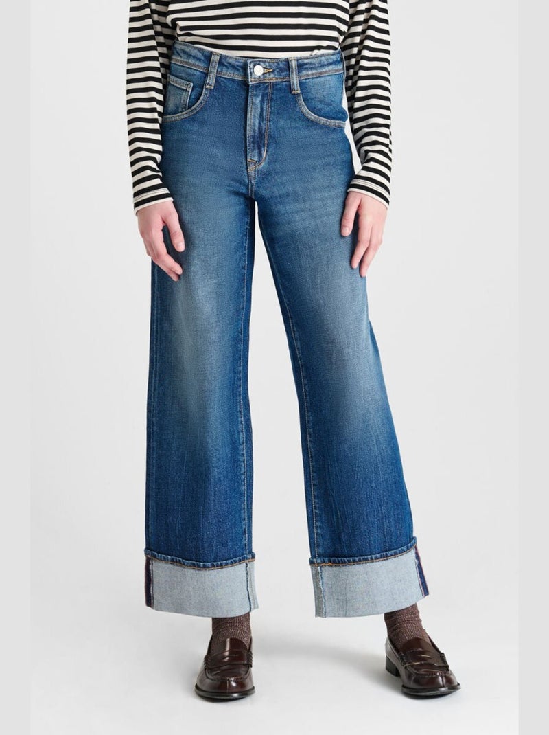 Jeans REVERS droite 'Le Temps Des Cerises' Bleu - Kiabi