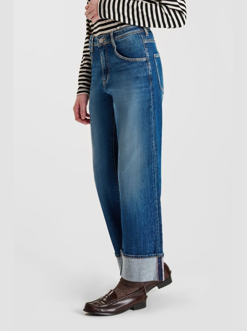 Jeans REVERS droite 'Le Temps Des Cerises' Bleu - Kiabi