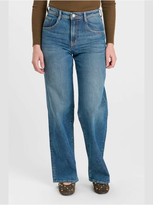 Jeans revers droite 'le temps des cerises' - Kiabi