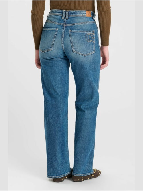 Jeans revers droite 'le temps des cerises' - Kiabi