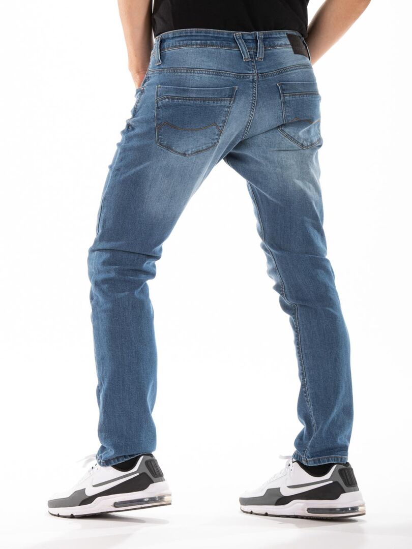 Jeans RL80 Fibreflex® super stonewashed coupe droite ajustée SANCHEZ 'Rica Lewis' Bleu - Kiabi