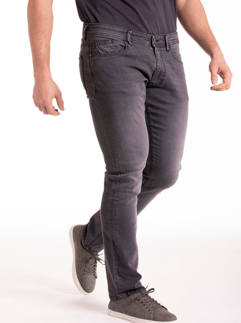 Jeans RL80 stretch Fibreflex® coupe droite ajustée BERANGO 'Rica Lewis' Gris - Kiabi