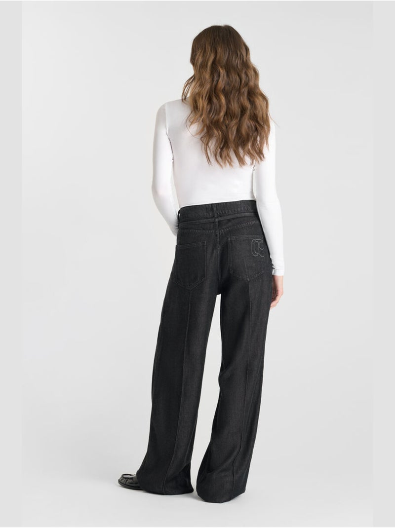 Jeans SCOTTY loose large 'Le Temps Des Cerises' Noir - Kiabi